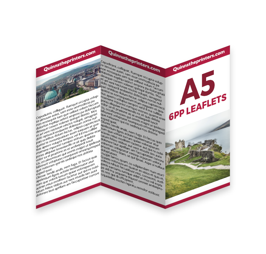 6pp A5 Leaflets (Folded) Printing