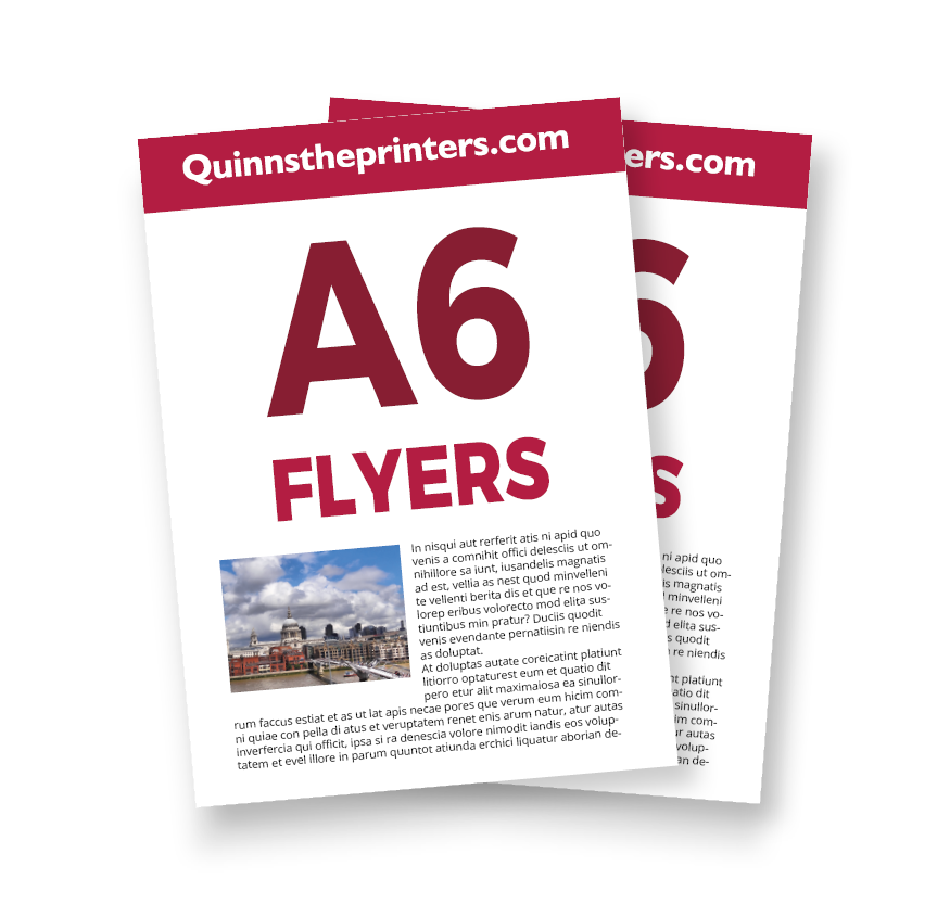 A6 Flyers  (Flat) Printing