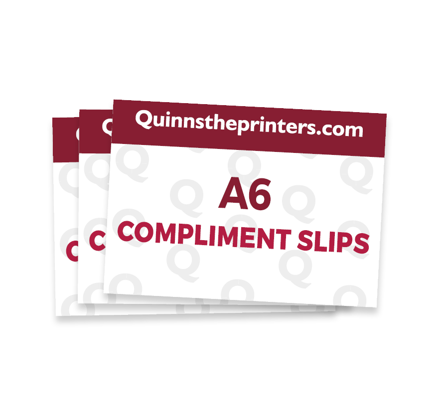 A6 Compliment Slip Printing