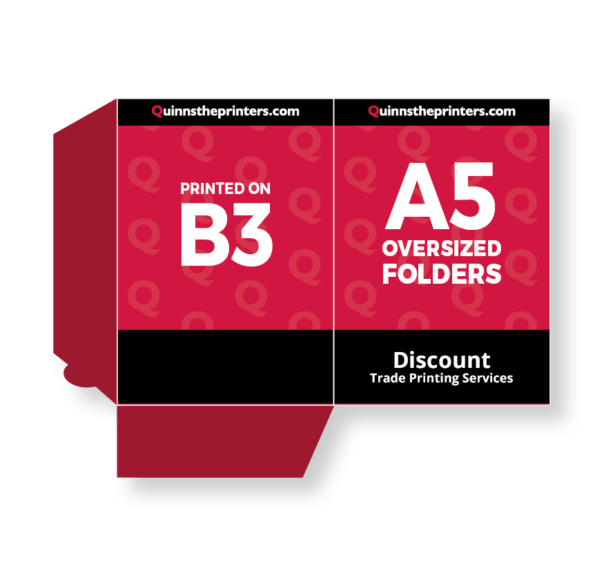 A5 Oversized Folders Printed On B3 Printing