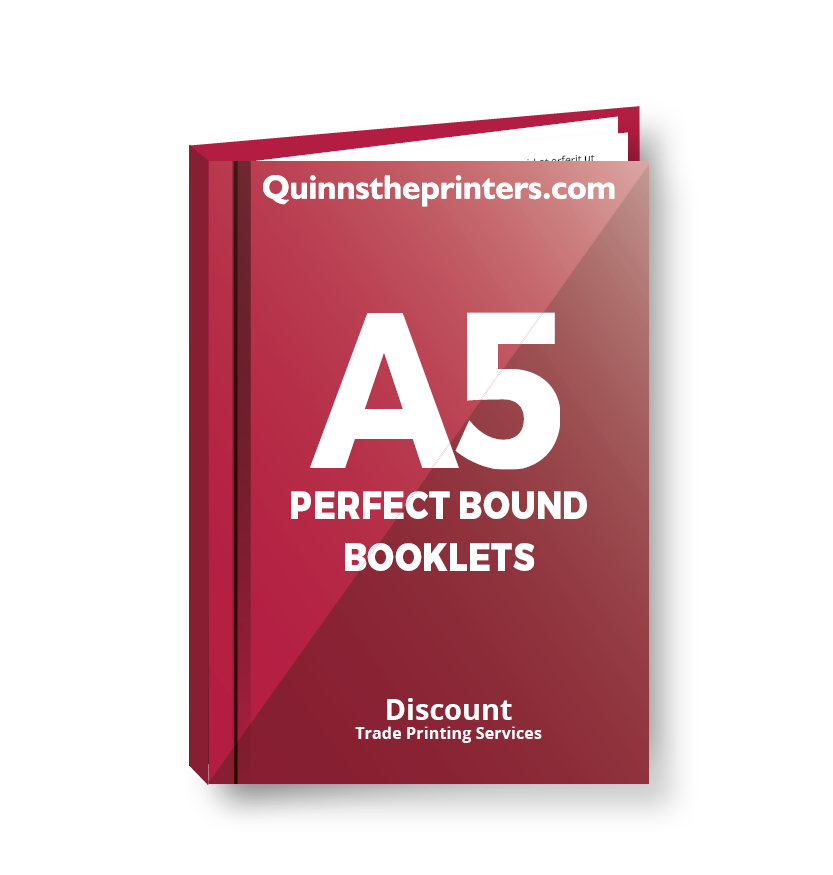 A5 Perfect Bound Booklets Heavy Cover Gloss Laminated Printing