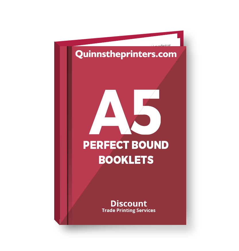 A5 Perfect Bound Booklets Heavy Cover Matt Laminated Printing