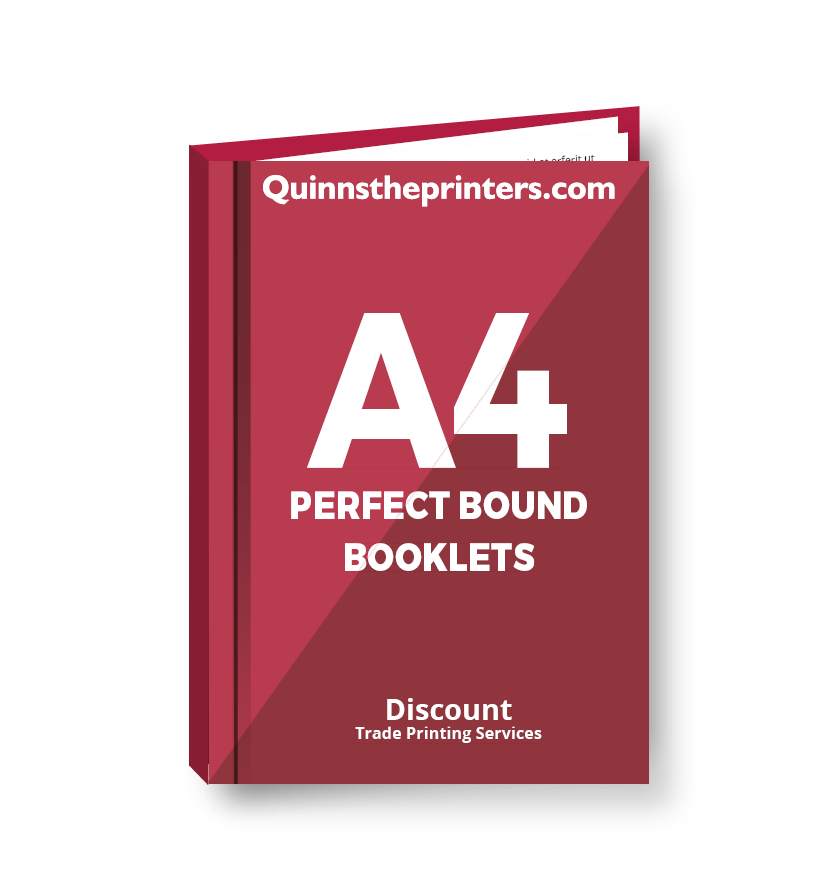 A4 Perfect Bound Booklets Heavy Cover Matt Laminated Printing