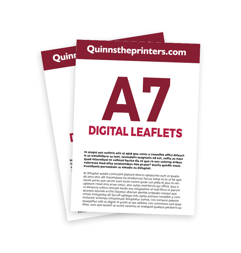 A7 Digital Leaflet Printing